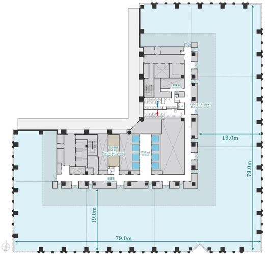 赤坂トラストタワー 3階 間取り図