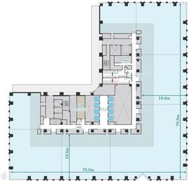 赤坂トラストタワー 3階 間取り図