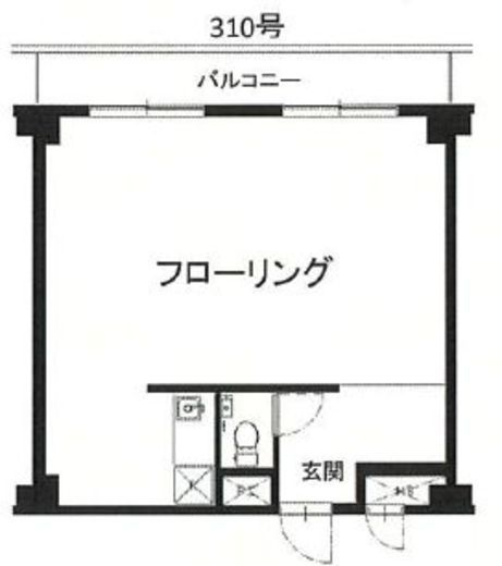 第5スカイビル 310 間取り図