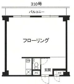 第5スカイビル 310 間取り図