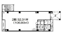 新宿曙橋ビル 2階 間取り図
