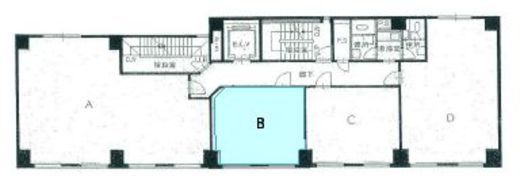 いちご銀座612ビル 4階B 間取り図