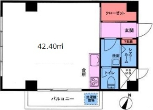 堀第五富岡ビル 201 間取り図