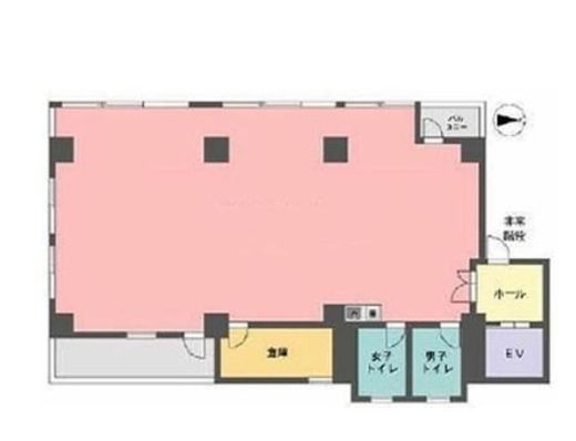 土屋ビル(新大久保) 2階 間取り図