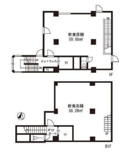 Common garden原宿北参道 1階 間取り図