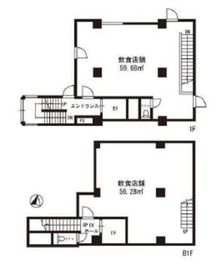 Common garden原宿北参道 1階 間取り図
