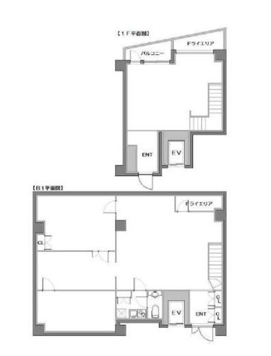 パレステュディオ三田 1階 間取り図