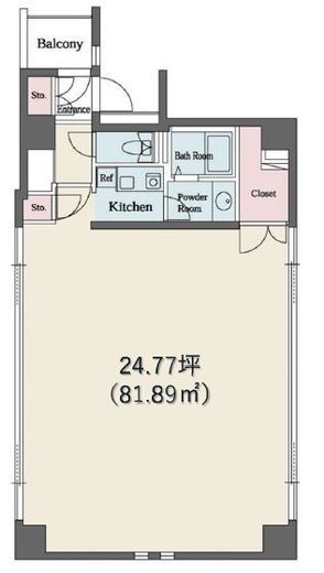 デュープレックス銀座タワー8／14 702 間取り図