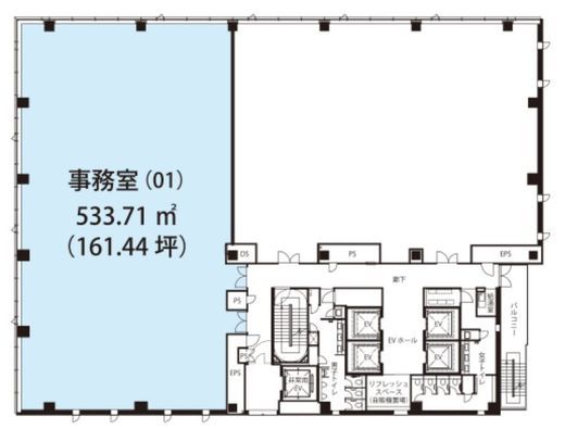 ネクストサイト渋谷ビル 4階401 間取り図