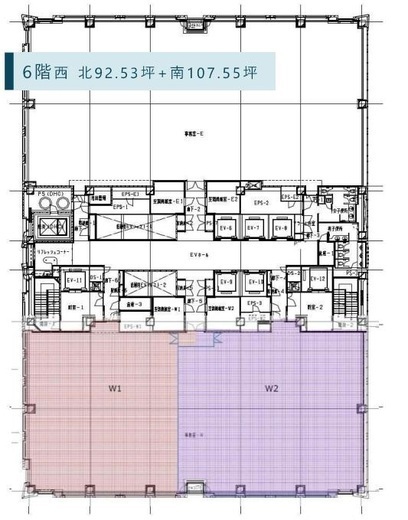 品川シーサイドキャナルタワー 6階西 間取り図