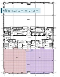 品川シーサイドキャナルタワー 6階西 間取り図