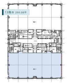 品川シーサイドキャナルタワー 13階西 間取り図