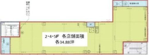 (仮)富岡1丁目貸店舗 2階 間取り図