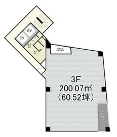 渋谷桜丘ビル 3階 間取り図