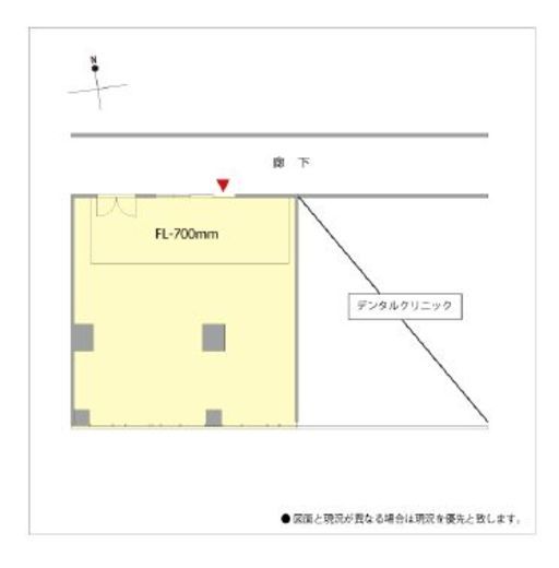 白金ザ・スカイ (店舗) W205 間取り図