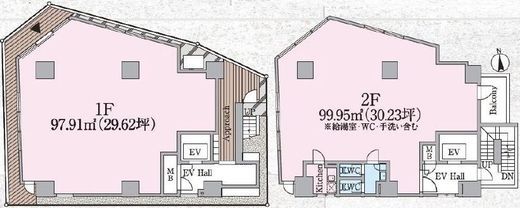 プレミアムレジデンス亀有 1-2階 間取り図