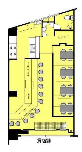 早稲田長谷川ビル 1階 間取り図