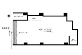 エンゼルトワイス (店舗) 1階 間取り図