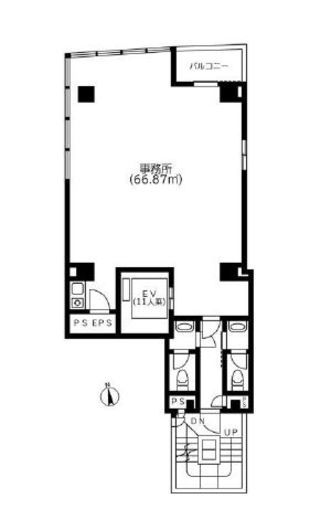 EX神田錦町ビル 7階 間取り図