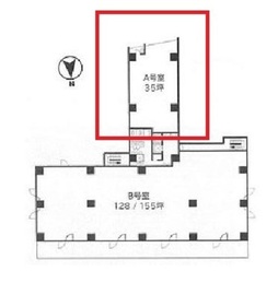 飯田橋スクエアビル 6階A 間取り図