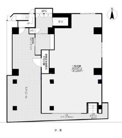 仮) 溝井ビル 1階 間取り図