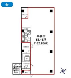 虎ノ門第一法規ビル 4階 間取り図