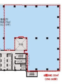 MS芝浦ビル 6階 間取り図