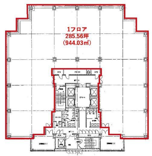 FOREFRONT TOWER 8階 間取り図