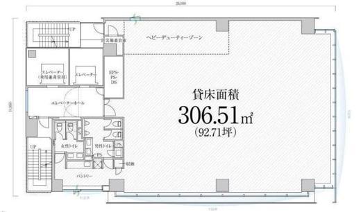 PMO浜松町Ⅲ 5階 間取り図