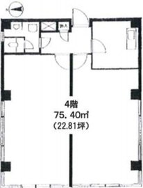 間部ビル 4階 間取り図