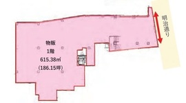 キュープラザ原宿 1階 間取り図