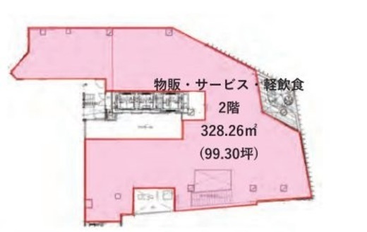 キュープラザ原宿 2階 間取り図