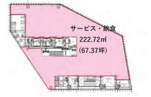 キュープラザ原宿 8階 間取り図