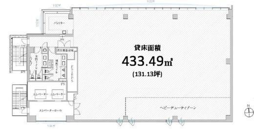 PMO水道橋 5階 間取り図