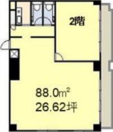 大島シャスターマンション 2階 間取り図