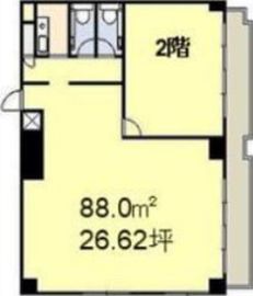 大島シャスターマンション 2階 間取り図