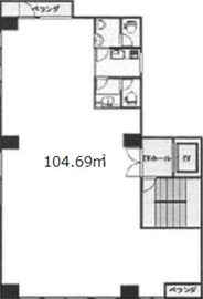 秋元ビル 401 間取り図