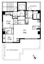 プライム東麻布 9階 間取り図