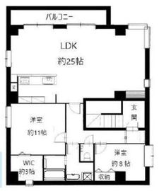 カーサ麻布西館 2階 間取り図