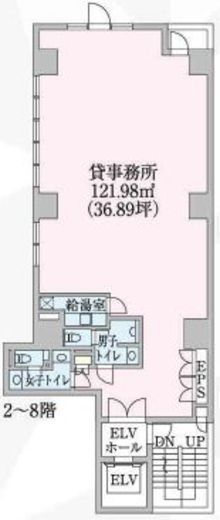 ヨシヤ日本橋ビル 2階 間取り図