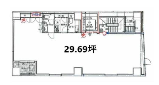 東京NSビル 5階 間取り図