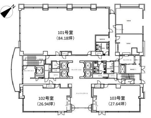 パシフィックマークス月島 1階 間取り図