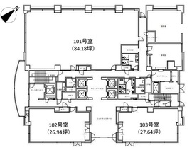 パシフィックマークス月島 1階 間取り図
