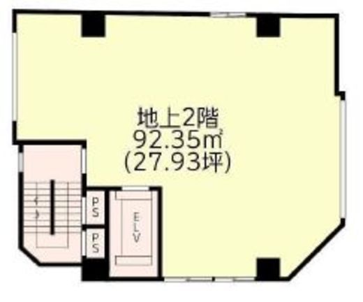 久保ビル (赤坂見附) 地下2階 間取り図