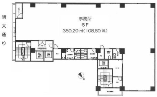 ヒルクレスト御茶ノ水(事務所) 4階 間取り図