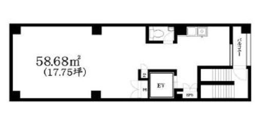 ファザーランド高田馬場 8階 間取り図