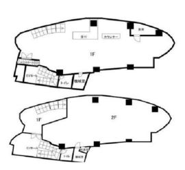 新東洋赤坂ビル 1-2階 間取り図