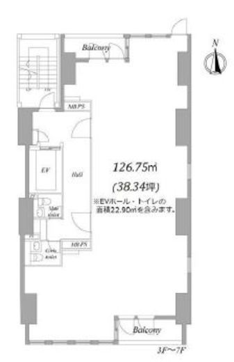 秋葉原STNフロント 7階 間取り図