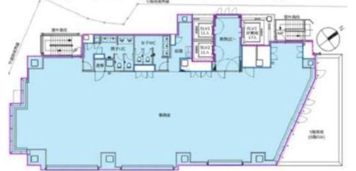 (仮称)千駄ヶ谷5丁目計画 14階 間取り図