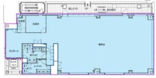 (仮称)千駄ヶ谷5丁目計画 1階 間取り図